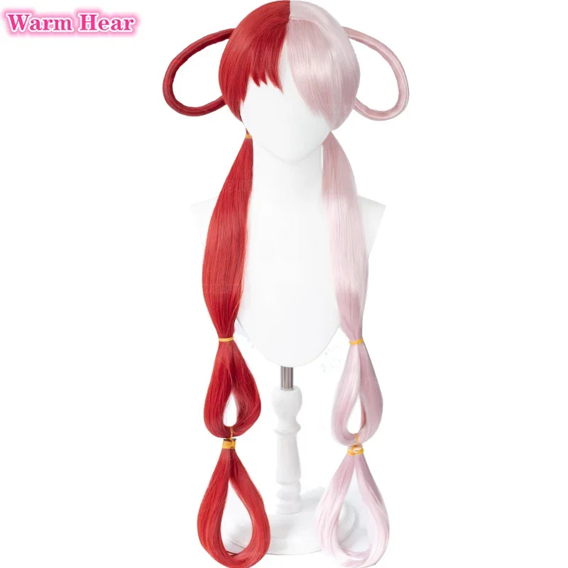 Resistance Tube Set - 2026 อะนิเมะ UTA สีแดงสีชมพูกันความร้อนผมฮาโลวีนหูฟังอุปกรณ์ประกอบฉากผู้หญิงสาวคอสเพลย์ปาร์ตี้วิกผมวิกผม UFW3I