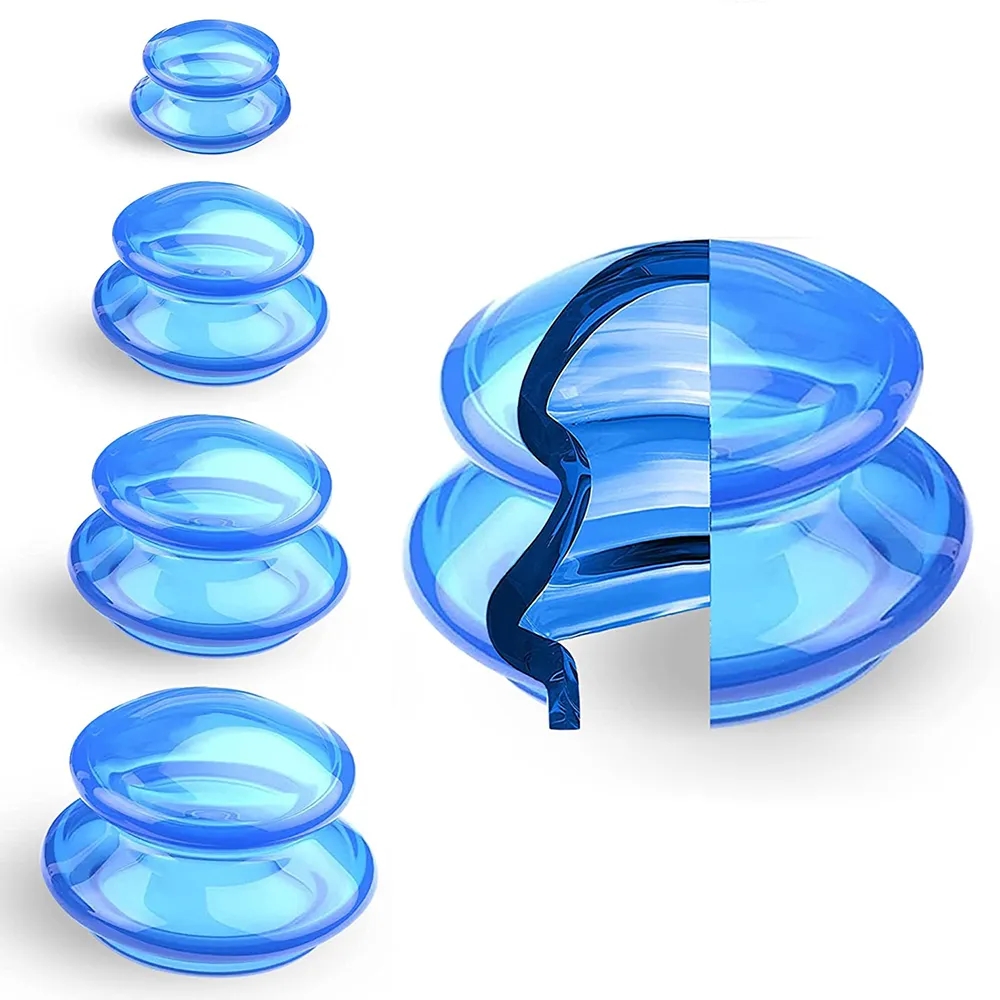 Cupping Therapy Set - ซิลิโคนสูญญากาศ Cupping ชุดนวดถ้วยกลับ Gua Sha Ventosas