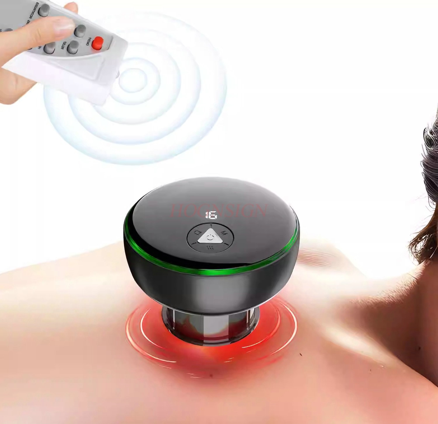 Cupping Therapy Set - ชุดอุปกรณ์การบำบัดด้วยการครอบแก้วแบบไร้สายพร้อมรีโมทควบคุมไฟฟ้าอัจฉริยะ 1 ชิ้น