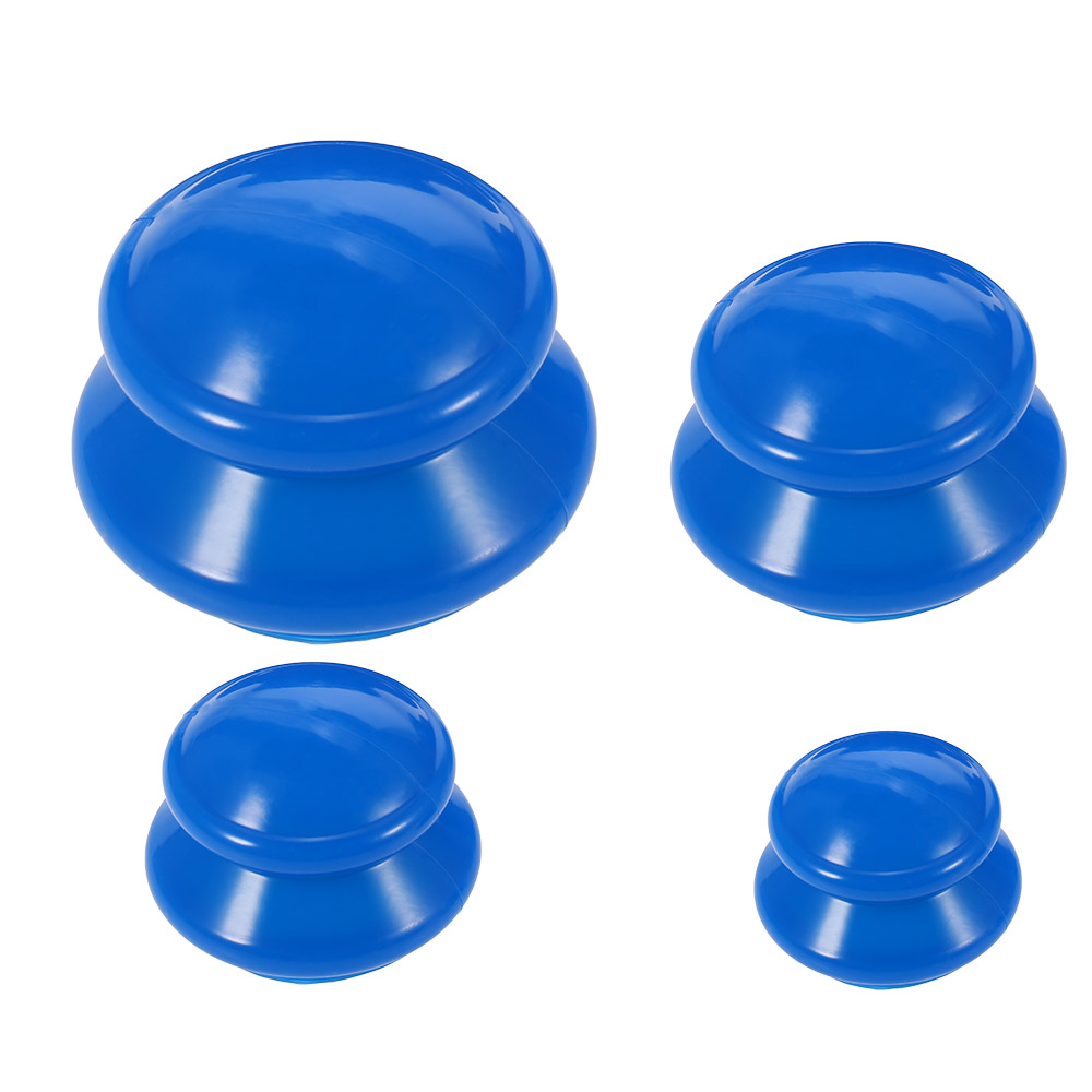 Cupping Therapy Set - 4 ชิ้น Anti Cellulite สูญญากาศซิลิโคนถ้วยสปานวดหน้า Jars