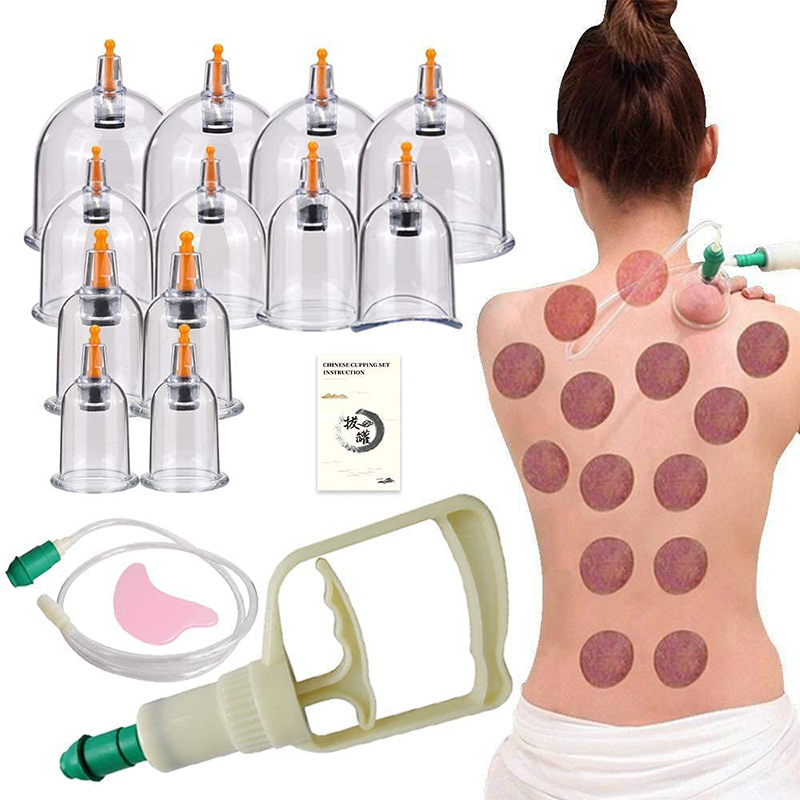 6or24 ชิ้นดูดถ้วยนวดสูญญากาศ C - Cupping Therapy Set บทวิจารณ์และราคา